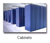 Rows of cabinets in our data center